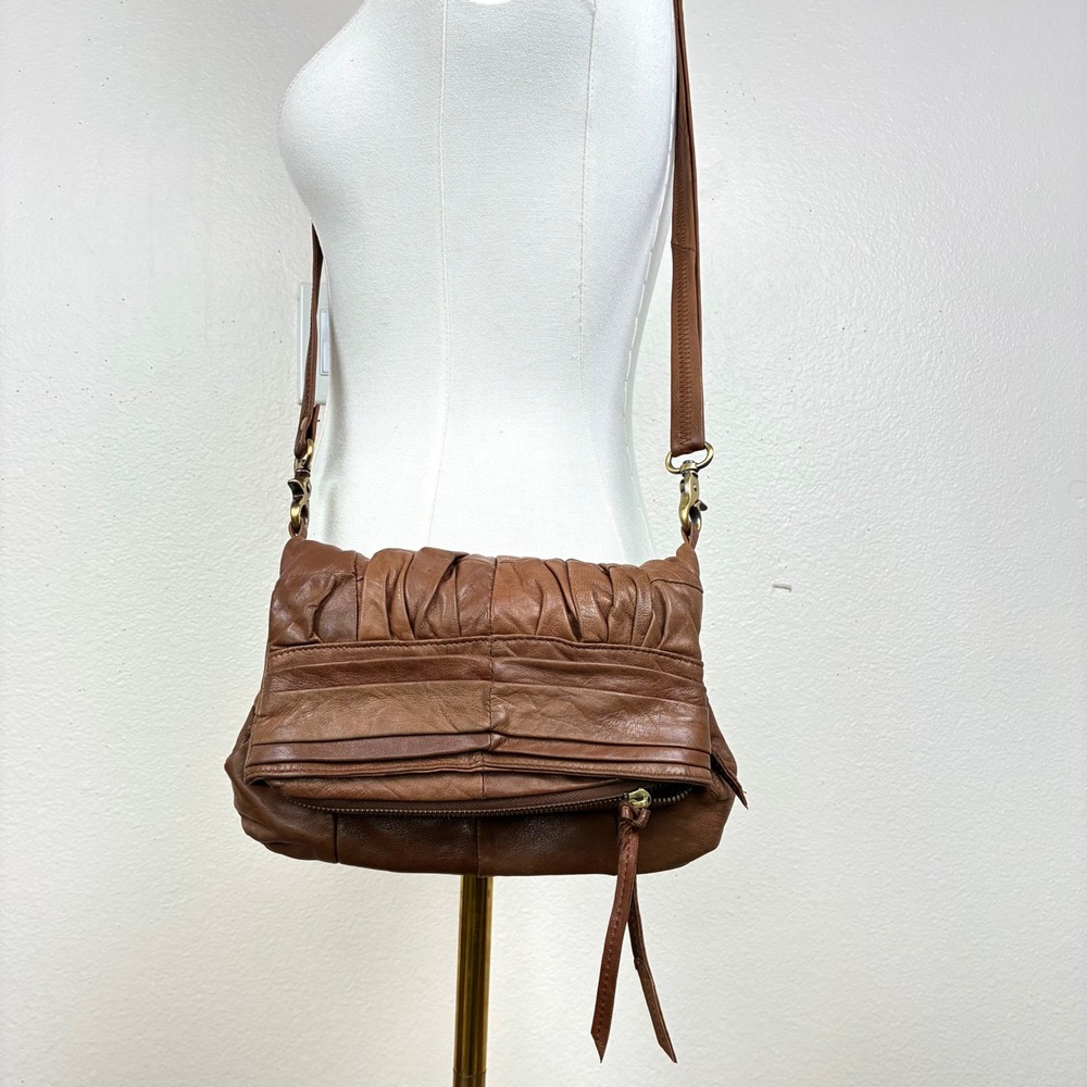 Monserat De Lucca Convertible Bag Italy Genuine Leather Cross Body Boho Luxury